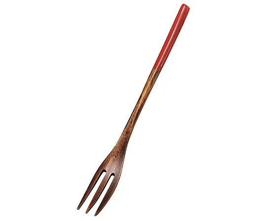 69-5198-43 Wood Thin Handle Fork End Red (3 Flutes) 3881710