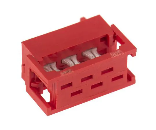 63-7680-87 TE Connectivity 6-Way IDC Connector Plug for Cable Mount, 2-Row 215083-6