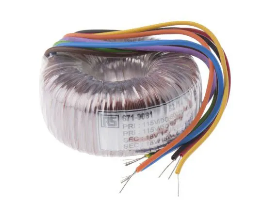 63-7670-97　2 Output Toroidal Transformer, 30VA, 2 x 18V ac　173-0096