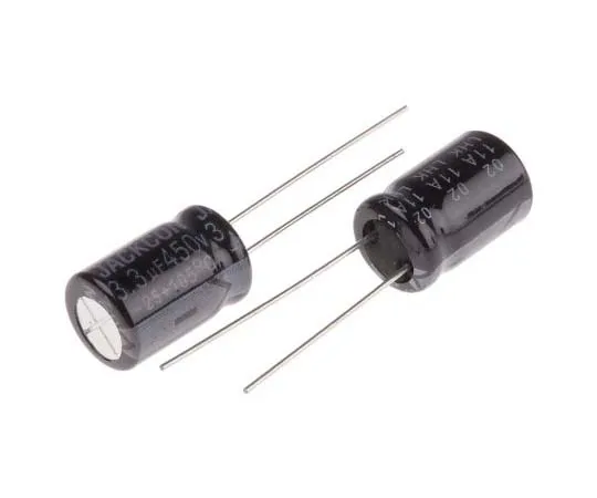 63-7738-44 RS PRO 3.3μF 450V dc Aluminium Electrolytic Capacitor, Through Hole 10 (Dia.) x 15mm +105°C 10mm 5mm 15mm 711-2119