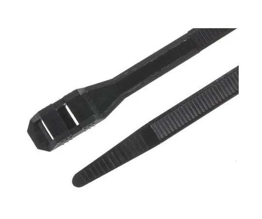 63-7659-14 RS PRO Black Nylon Double Locking Cable Tie Cable Tie, 265mm x 9 mm 666-4688