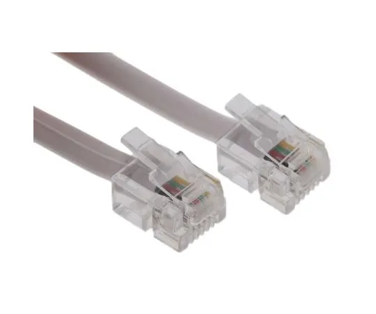 63-7638-44　Roline Grey 6m Telephone Extension Cable RJ11 to RJ11 Unshielded　11.04.1906-10