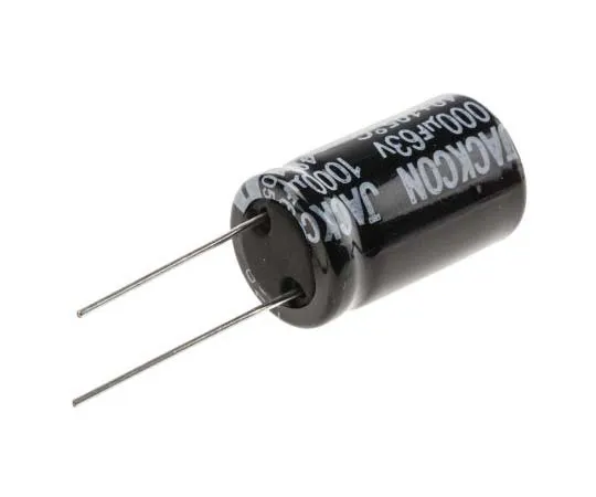 63-7737-81 RS PRO 1000μF 63V dc Aluminium Electrolytic Capacitor, Through Hole 16 (Dia.) x 26mm +105°C 16mm 7.5mm 26mm 170-1277