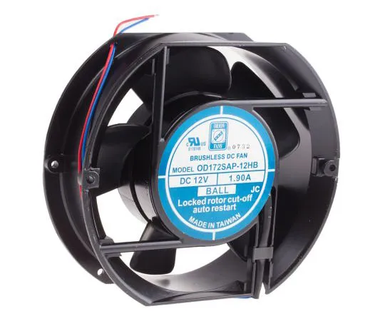 63-7641-59 RS PRO Axial Fan, 172 x 51mm, 230cfm, 23W, 12 V dc 619-6696