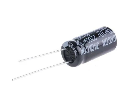 63-7736-37 RS PRO 2200μF 10V dc Aluminium Electrolytic Capacitor, Through Hole 10 (Dia.) x 20mm +105°C 10mm 5mm 20mm 170-1160