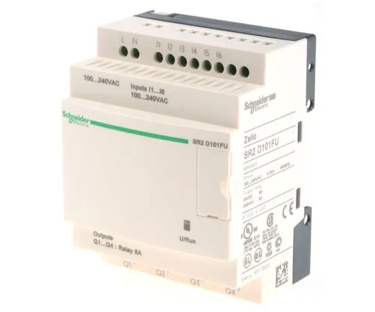 63-7572-55 Schneider Electric Zelio Logic Module, 100 → 240 V ac Relay, 6 x Input, 4 x Output Without Display SR2D101FU