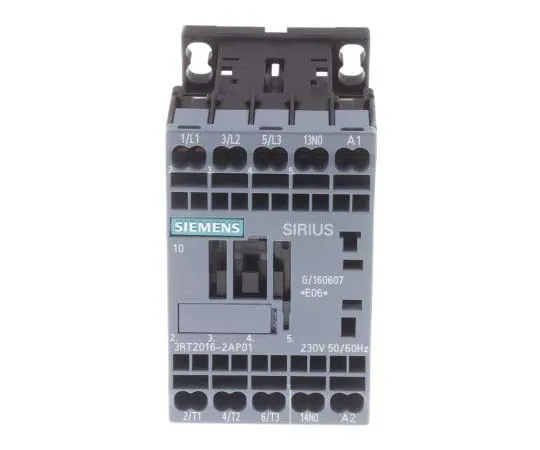63-7721-37 Siemens 3 Pole Contactor, 9 A, 230 V ac Coil, SIRIUS Innovation, 3NO, 4 kW 3RT2016-2AP01