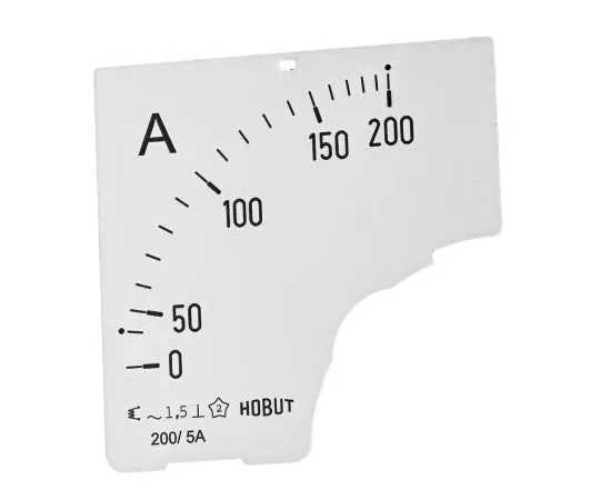 63-7615-03 HOBUT D72SD Panel Meter Scale 0/200A For 200/5A CT AC, 72mm x 72mm Moving Iron D72 DIAL 0/200A