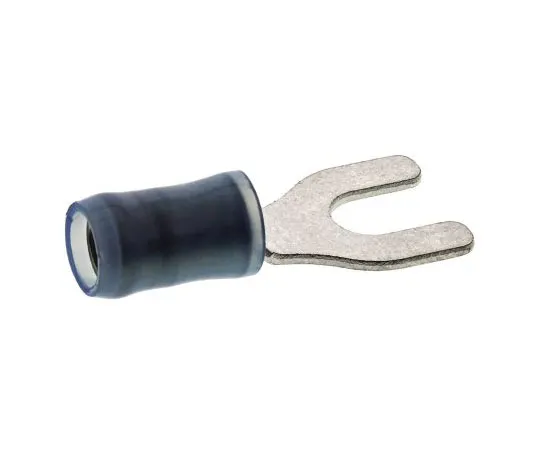 63-7557-36 TE Connectivity PIDG Series Insulated Crimp Spade Connector, 1.25mm² to 2mm², 16AWG to 14AWG, M4 Stud Size Nylon, Blue 32056