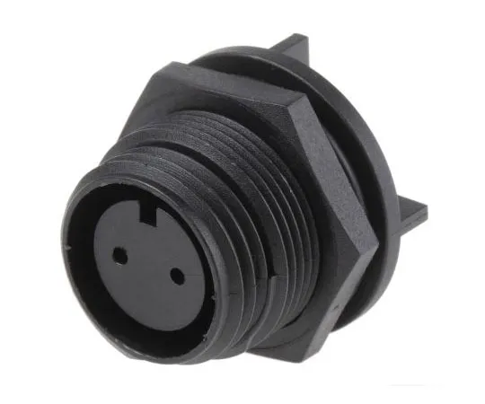 63-7634-22 Bulgin Buccaneer 400 Series Panel Mount Connector, 2 contacts Plug PX0413/02S/PC