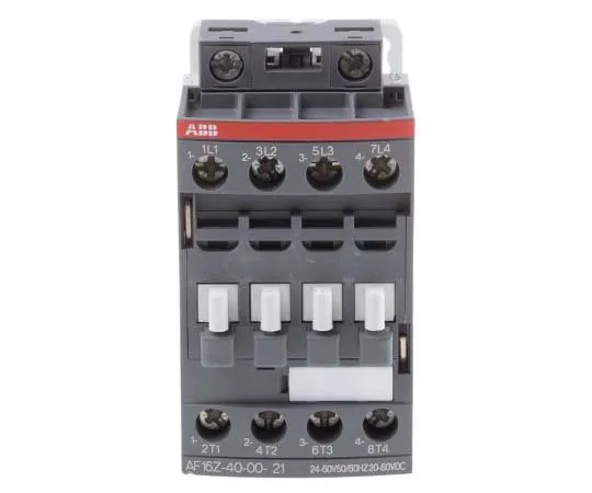 63-7739-11 ABB 4 Pole Contactor, 10.5 A, 24 V ac/dc Coil, AF Range, 4NO, 7.5 kW 1SBL176201R2100  AF16Z-40-00-21