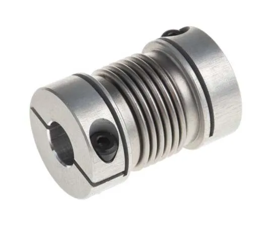 63-7702-80 Huco Stainless Steel 15.5mm OD Bellows Coupling With Clamping Fastening 554.16.2222