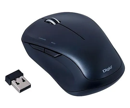 65-0414-38 Wireless 5-button Blue LED Mo*** Black MUS-RKF118BK