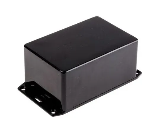 63-7585-90 Hammond 1591, ABS Enclosure, IP54, Flanged, 120 x 80 x 55mm 1591TFLBK