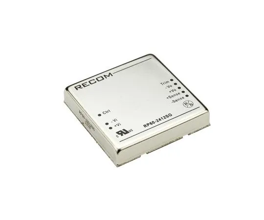63-7672-88 Recom RP60 G 60W Isolated DC-DC Converter Through Hole, Voltage in 18 → 36 V dc, Voltage out 12V dc RP60-2412SG
