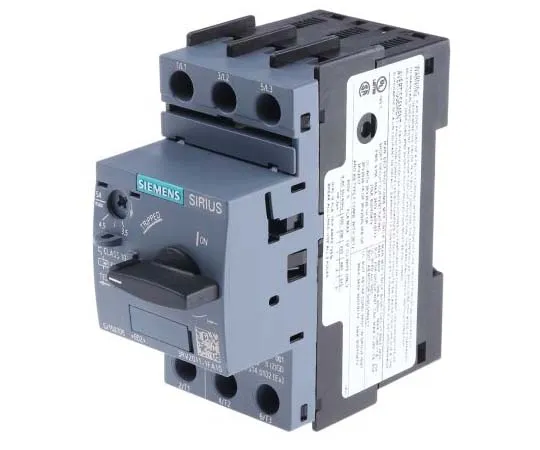 63-7721-95 Siemens Sirius Innovation 690 V Motor Protection Circuit Breaker, 3P Channels, 3.5 → 5 A, 6 kA 3RV2011-1FA10