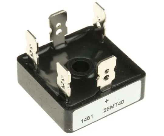 63-7710-46 Vishay VS-26MT40, 3-phase Bridge Rectifier, 25A 400V, 5-Pin D 63 VS-26MT40