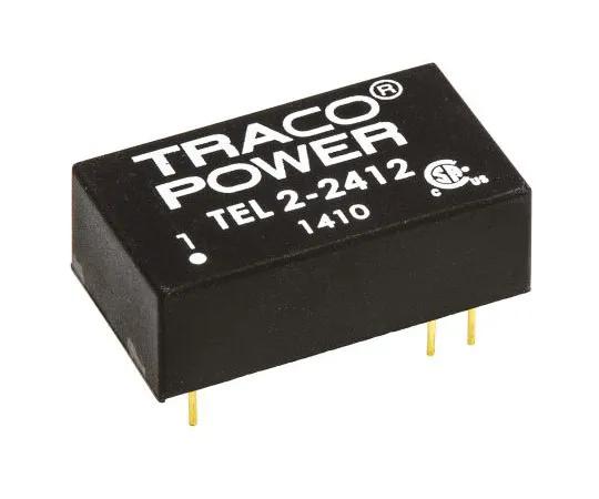 63-7599-76 TRACOPOWER TEL 2 2W Isolated DC-DC Converter Through Hole, Voltage in 18 → 36 V dc, Voltage out 12V dc TEL 2-2412