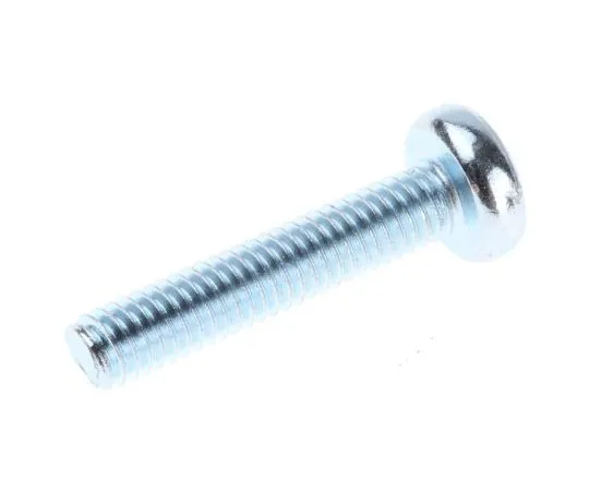 63-7573-76 Zinc plated & clear Passivated Pan Steel Tamper Proof Security Screw, M4 x 20mm 482-7966