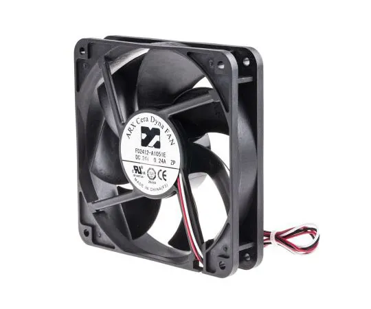 63-7584-03 ARX CeraDyna Series Axial Fan, 120 x 120 x 25mm, 180.8m³/h, 5.52W, 24 V dc FD2412-A1051E2AL