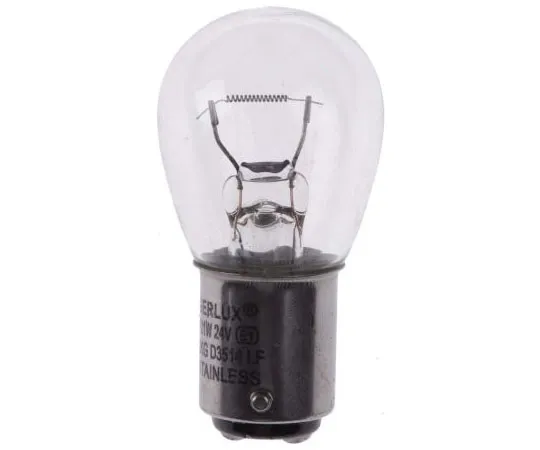 63-7653-41 BA15d Incandescent Bulb, Clear, 24 V dc 50041