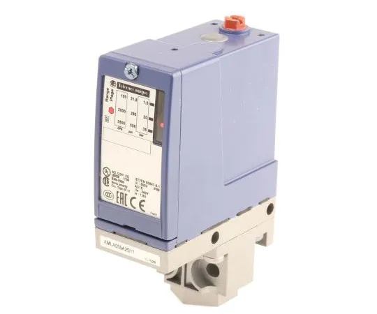 63-7633-15 Telemecanique Sensors Differential for Air, Fresh Water, Hydraulic Fluid, Sea Water Pressure Sensor, 35bar Max Pressure XMLA035A2S11