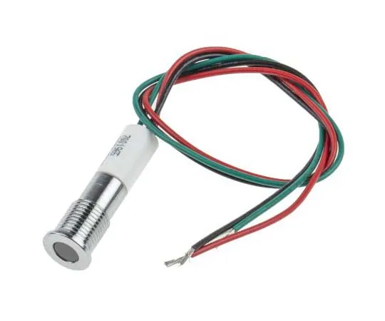 63-7708-85 RS PRO Red Indicator, 24 V dc, 8mm Mounting Hole Size, Lead Wires Termination, IP67 700-1924