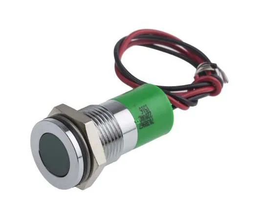 63-7717-89 RS PRO Green Indicator, 220 V ac, 14mm Mounting Hole Size, Lead Wires Termination, IP67 703-8967