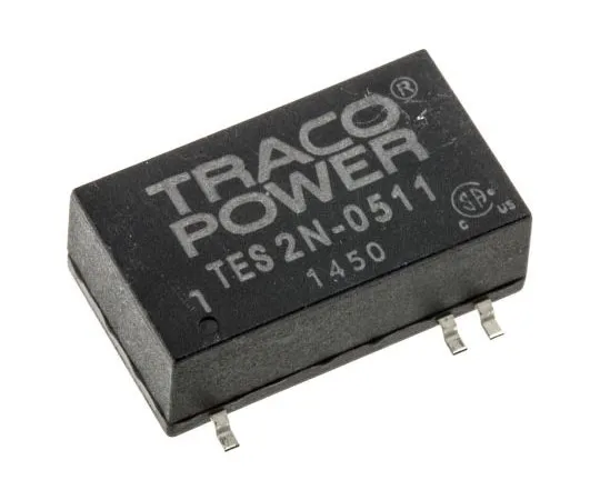 63-7599-51 TRACOPOWER TES 2N 2W Isolated DC-DC Converter Surface Mount, Voltage in 4.5 → 9 V dc, Voltage out 5V dc TES 2N-0511