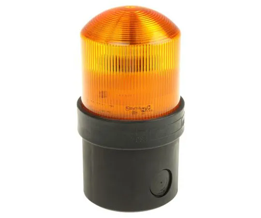63-7634-03 LED, Flashing Beacon Harmony XVB Series, Orange, Base Mount, 24 V ac/dc XVBL1B5