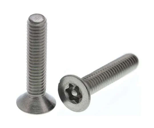 63-7642-28 Plain Flat Stainless Steel Tamper Proof Security Screw, M4 x 20mm 621-2552