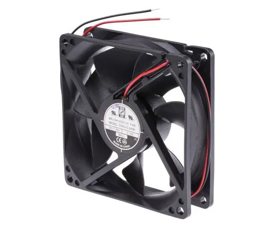 63-7622-98 RS PRO Axial Fan, 92.5 x 92.5 x 25mm, 53cfm, 3.6W, 24 V dc 541-5334