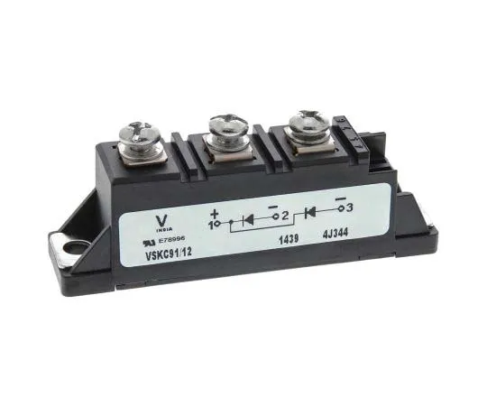 63-7710-31　Vishay 1200V 100A, Dual Silicon Junction Diode, 3-Pin TO-240AA VS-VSKC91/12　VS-VSKC91/12