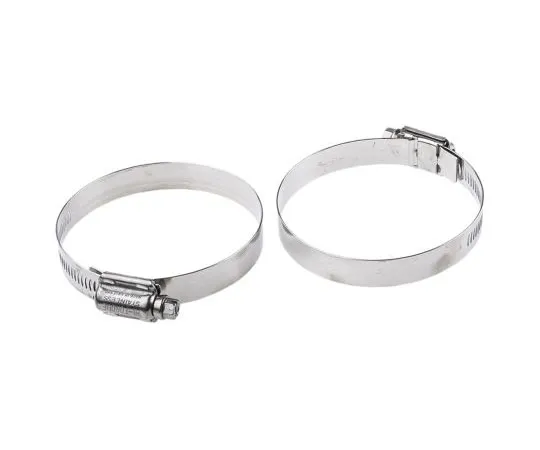 63-7586-93 HI-TORQUE Stainless Steel Slotted Hex Worm Drive, 16mm Band Width, 70mm - 90mm Inside Diameter HTM90P