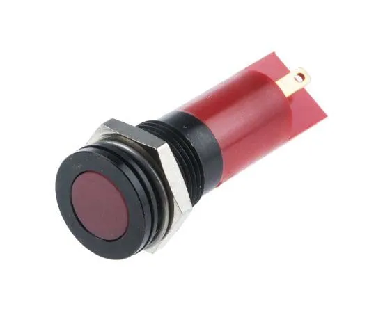 63-7717-69 RS PRO Red Indicator, 12 V dc, 14mm Mounting Hole Size, Solder Tab Termination, IP67 703-8863