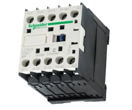 63-7641-93 Schneider Electric 3 Pole Contactor, 9 A, 48 V ac Coil, TeSys K, 3NO, 4 kW LC1K09105E7