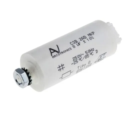 63-7552-35 KEMET 8μF Polypropylene Capacitor PP 250V ac ±10% Tolerance Cable Mount C3B Series C3B2AD44800B20K