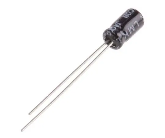 63-7727-35 RS PRO 330nF 50V dc Aluminium Electrolytic Capacitor, Through Hole 4 (Dia.) x 7mm +105°C 4mm 1.5mm 7mm 707-5650
