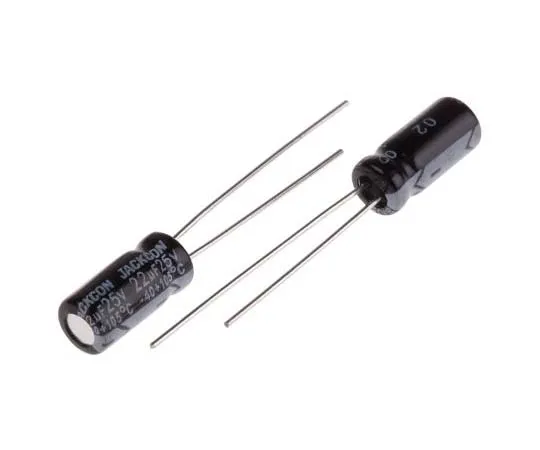63-7736-69 RS PRO 22μF 25V dc Aluminium Capacitors, Through Hole 5 (Dia.) x 11mm +105°C 5mm 2mm 11mm 173-0257