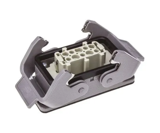 63-7567-59 Han E Series 10 Way Female 16A Coupler Kit, includes Housing, Insert 09300100301+09330102701