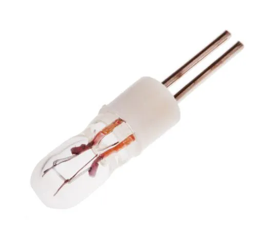 63-7652-93 Lead Pins Indicator Light, Clear, 28 V, 24 mA, 4000h 655-9479