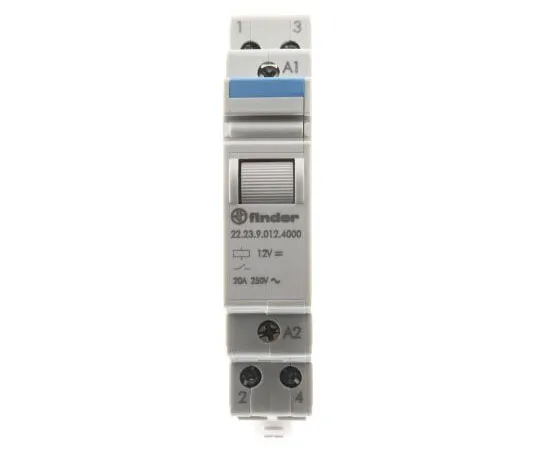 63-7600-58 Finder22 Series SPST-NC, SPST-NO Non-Latching Relay DIN Rail, 12V dc Coil, 20A 22.23.9.012.4000