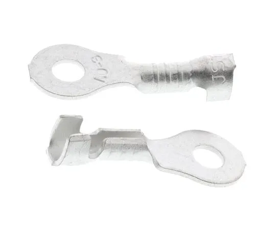 63-7696-39 JST LRB Series Uninsulated Crimp Ring Terminal, M3 Stud Size, 0.5mm² to 1mm² Wire Size LRB-1.0T-M3