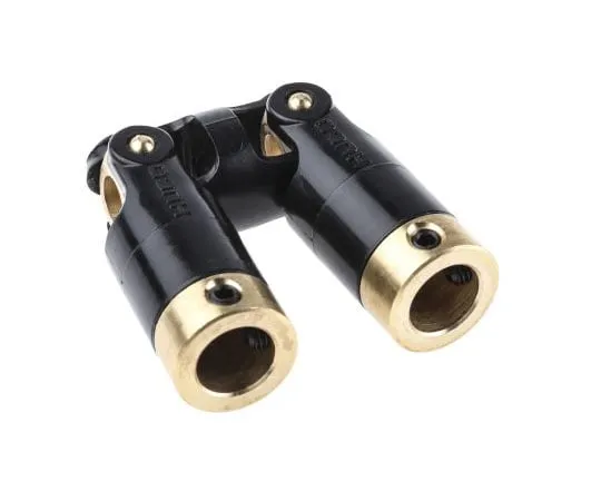 63-7600-86 Huco Universal Joint 111.16.3232, Double, Plain, Bore 10 x 10mm, 89.8mm Length 111.16.3232