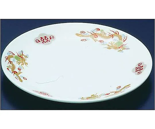 62-6847-62 Pottery "Kinsairyu" flat plate 10 inches R-7