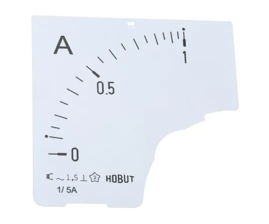 63-7615-74 HOBUT D72SD Panel Meter Scale 0/1A For 1/5A CT AC, 72mm x 72mm Moving Iron D72 DIAL 0/1A