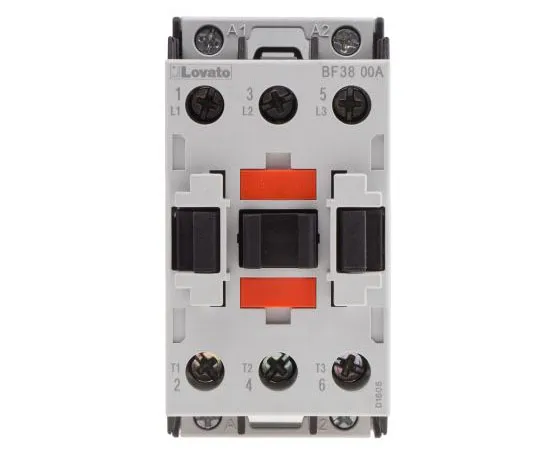 63-7691-14 Lovato 3 Pole Contactor, 38 A, 400 V ac Coil, Orange, 3NO, 18.5 kW BF3800A400
