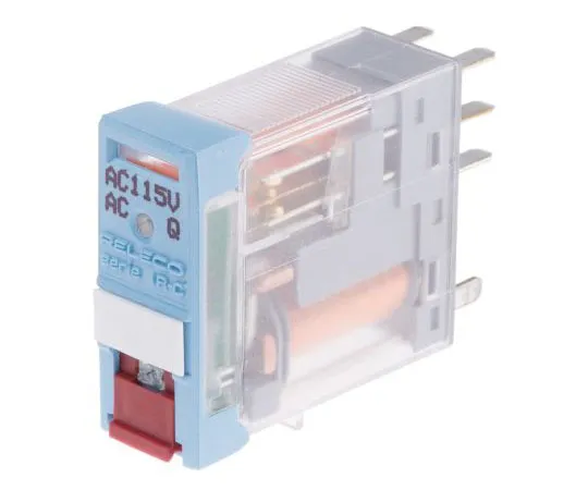 63-7636-37 RelecoC12 DPDT Non-Latching Relay PCB Mount, 115V ac Coil, 5A C12A21X115A