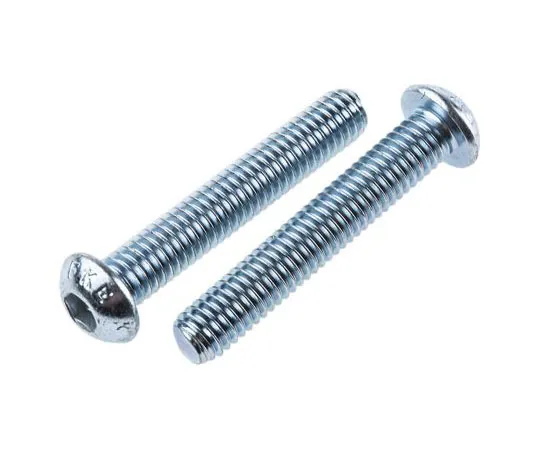 63-7583-76 RS PRO M6 x 35mm Hex Socket Button Screw Bright Zinc Plated Steel 491-5316
