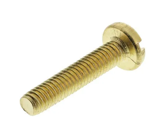 63-7575-50 RS Pro, M4 Pan Head, 20mm Brass Slot0.7 483-1549
